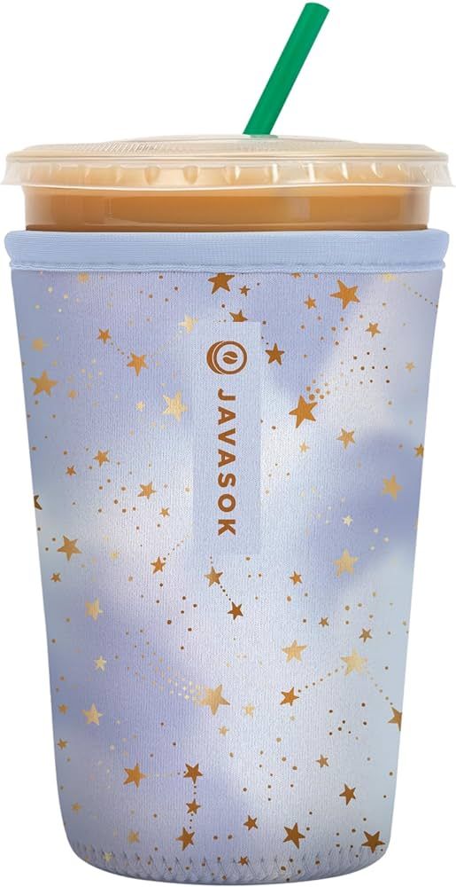 Sok It Java Sok Iced Coffee & Cold Soda Insulated Neoprene Cup Sleeve (Cosmic Glitter, Medium: 24... | Amazon (US)