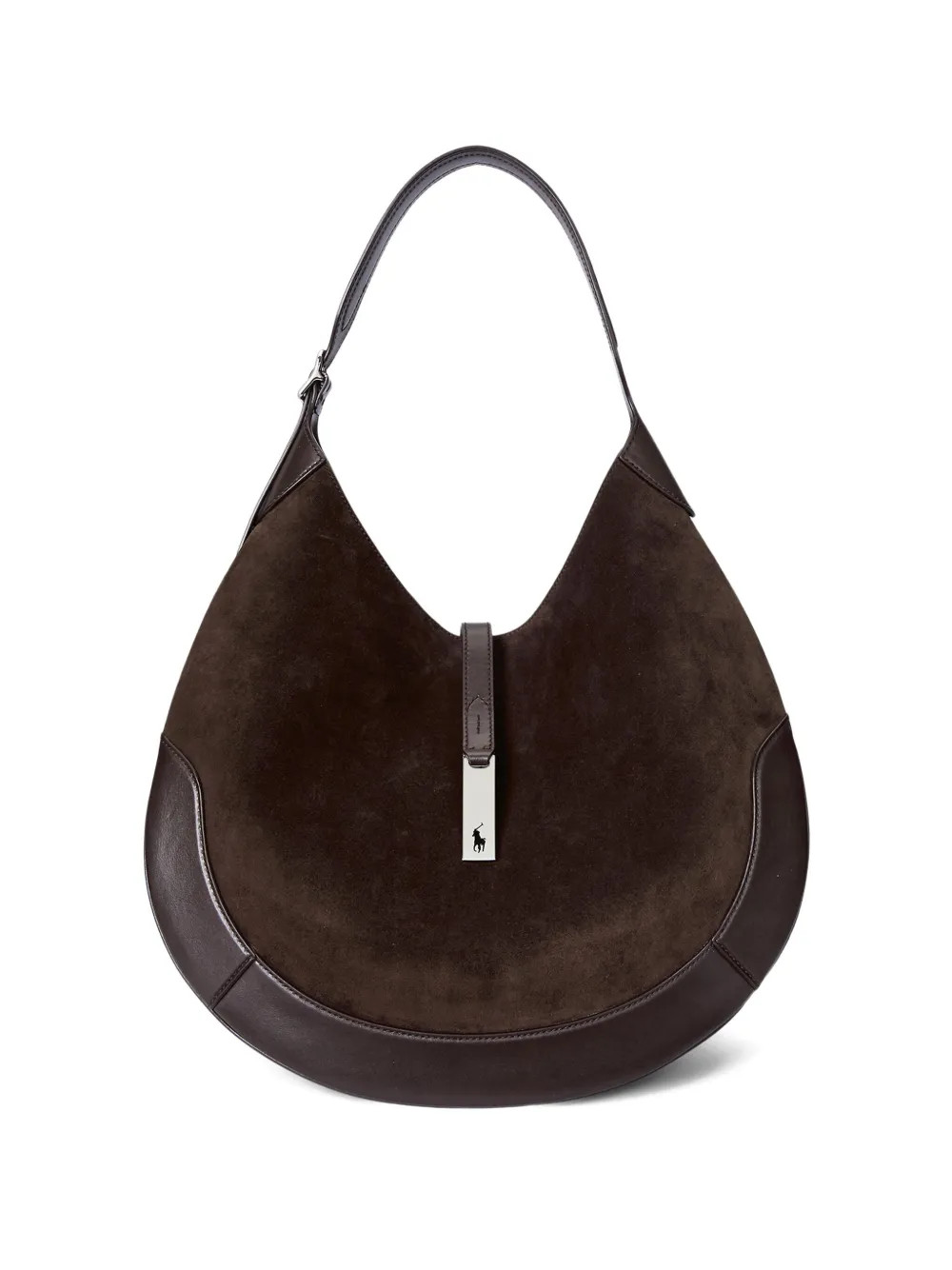 large Polo ID suede shoulder bag | Farfetch Global