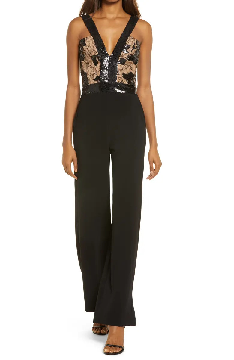 Dress the Population Elias Sequin Bodice Jumpsuit | Nordstrom | Nordstrom