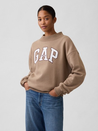 Oversized Gap Logo Mockneck Tunic Sweatshirt | Gap Factory