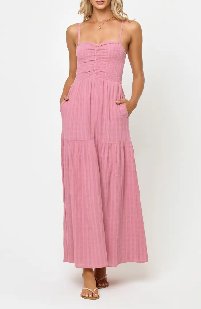 Mallorca Smocked Cover-Up Maxi Dress | Nordstrom