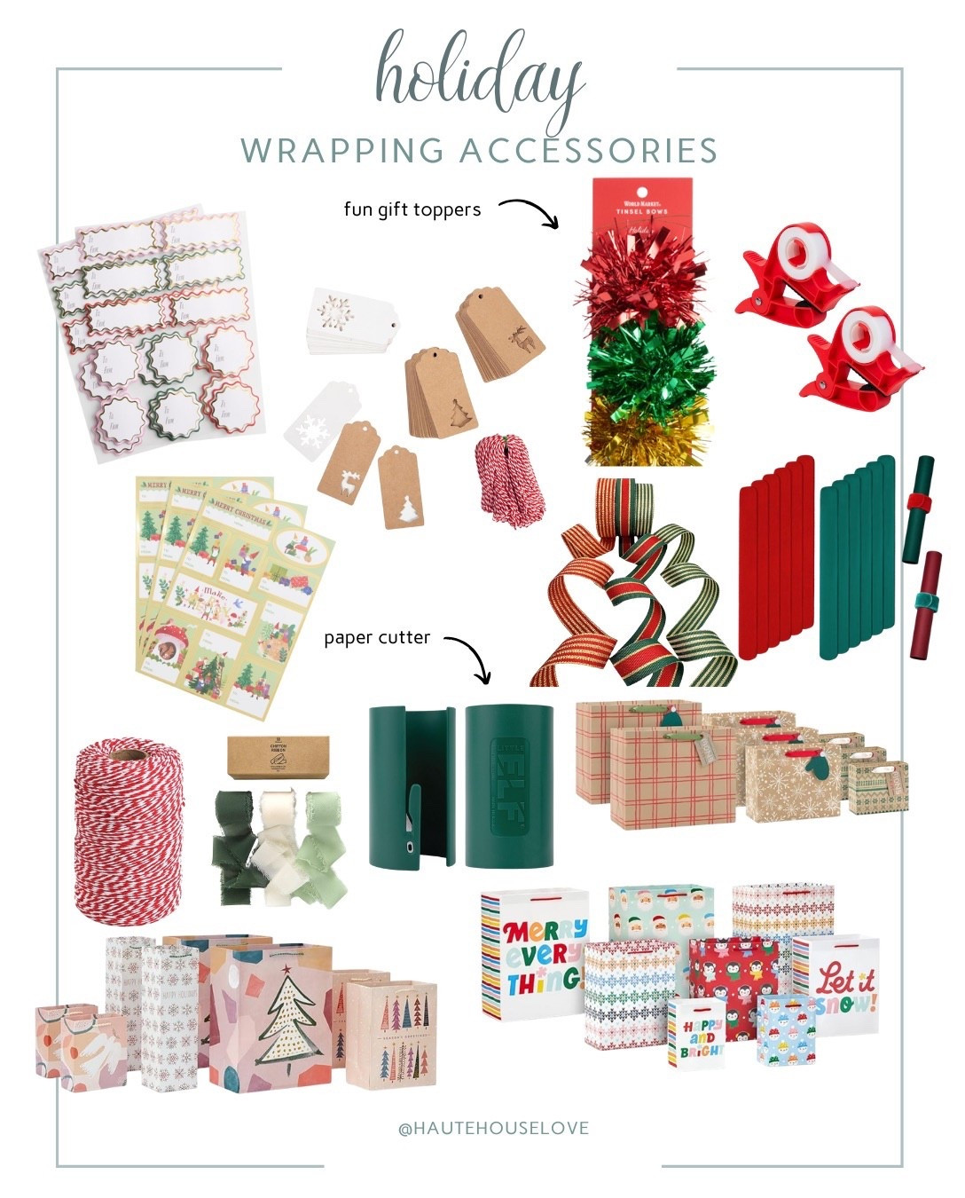 Holiday—Wrapping Accessories 

#LTKHome #LTKHoliday #LTKSeasonal