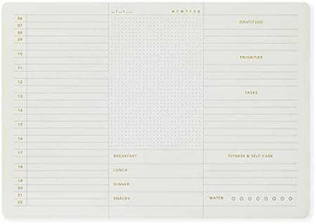 Pinesman - Elegant Daily Planner Pad - Daily Schedule, Tasks & To-Do List, 11.22" x 7.87", 52 Sheets | Amazon (US)