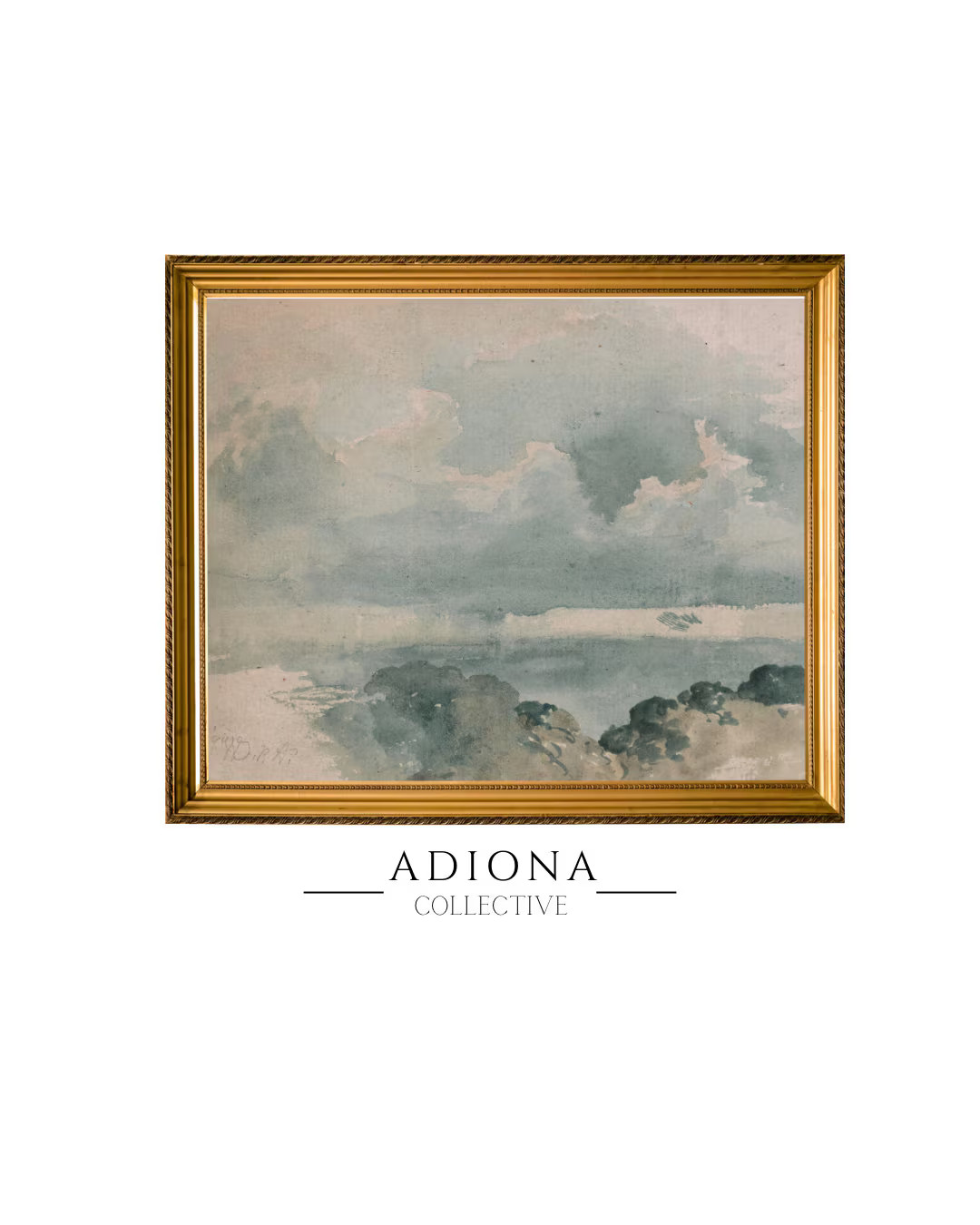 Dreamy Sky Abstract Sky Vintage Artwork Watercolor Painting Vintage Artwork Printable Artwork PRI... | Etsy (US)