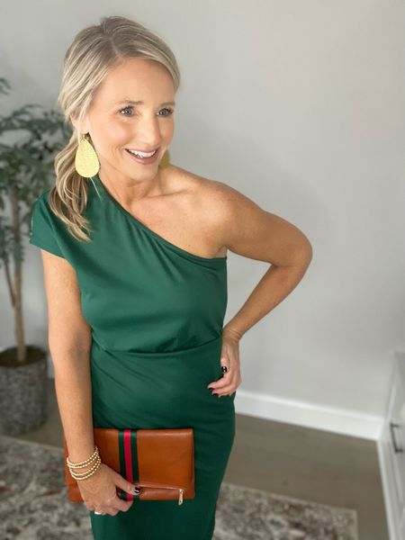 Love this one shoulder dress for all the holiday parties! Runs true. Wearing small. 

Holiday Dress | NYE Dress 

#LTKHoliday #LTKunder50 #LTKstyletip