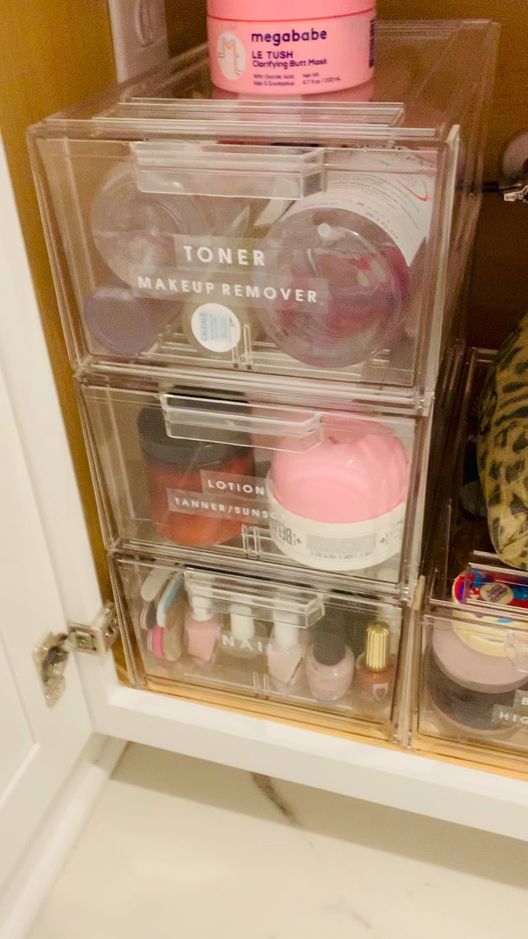Under-the-sink bathroom organizer makeup organization 

#LTKBeauty #LTKHome #LTKFindsUnder50