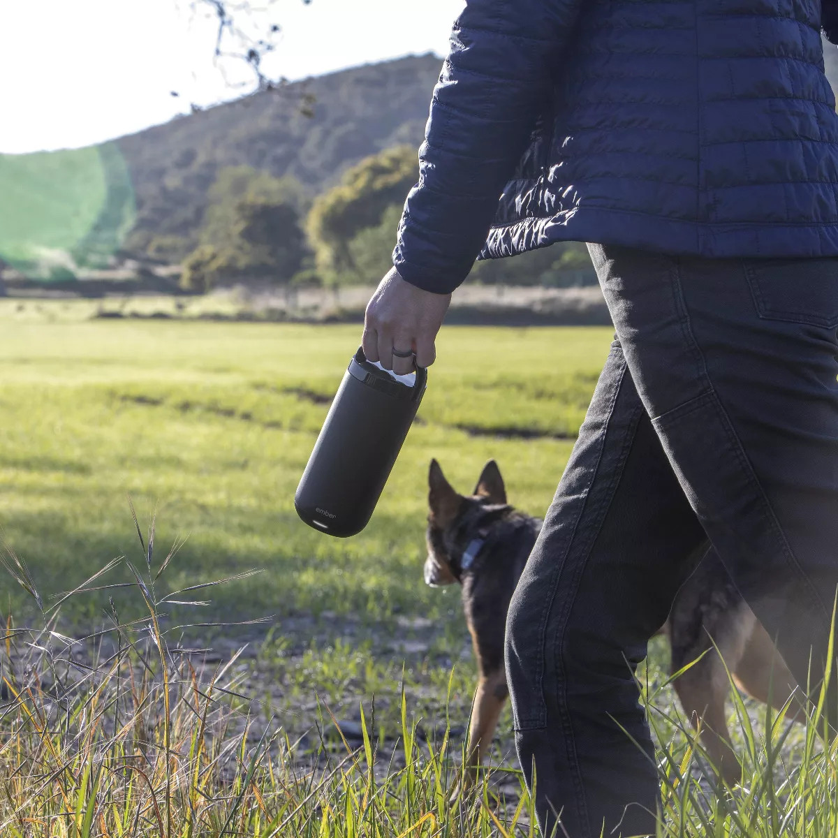 Ember 16oz Temperature Control Smart Tumbler Mug Slate Black: Stainless Steel, Hand Wash, Hot Bev... | Target