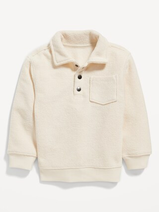 Cozy French-Terry Henley Pullover Sweater for Toddler Boys | Old Navy (US)