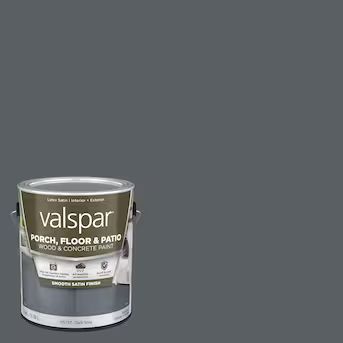 Valspar Dark Gray Satin Exterior Porch and Floor Paint (1-Gallon) | Lowe's