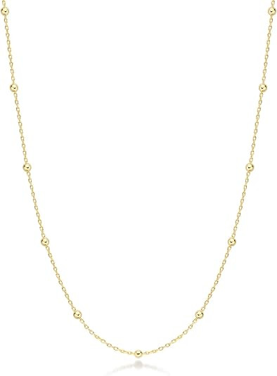 FRUMOS Gold Plated Necklace for Women, Dainty Layered Chain Necklace, Fashion Jewelry for Daily W... | Amazon (US)