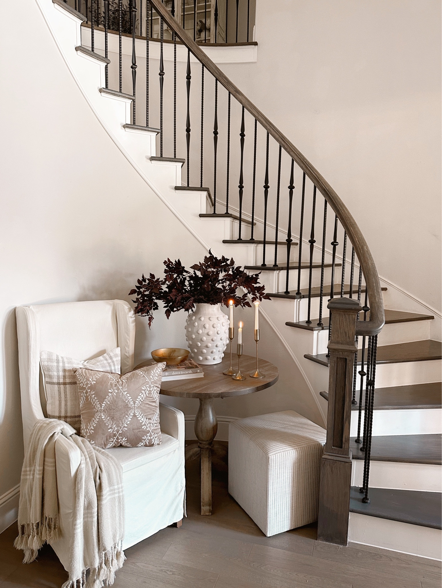 Entryway hall decor 
Round foyer table #LTKFind 

#LTKSeasonal #LTKhome