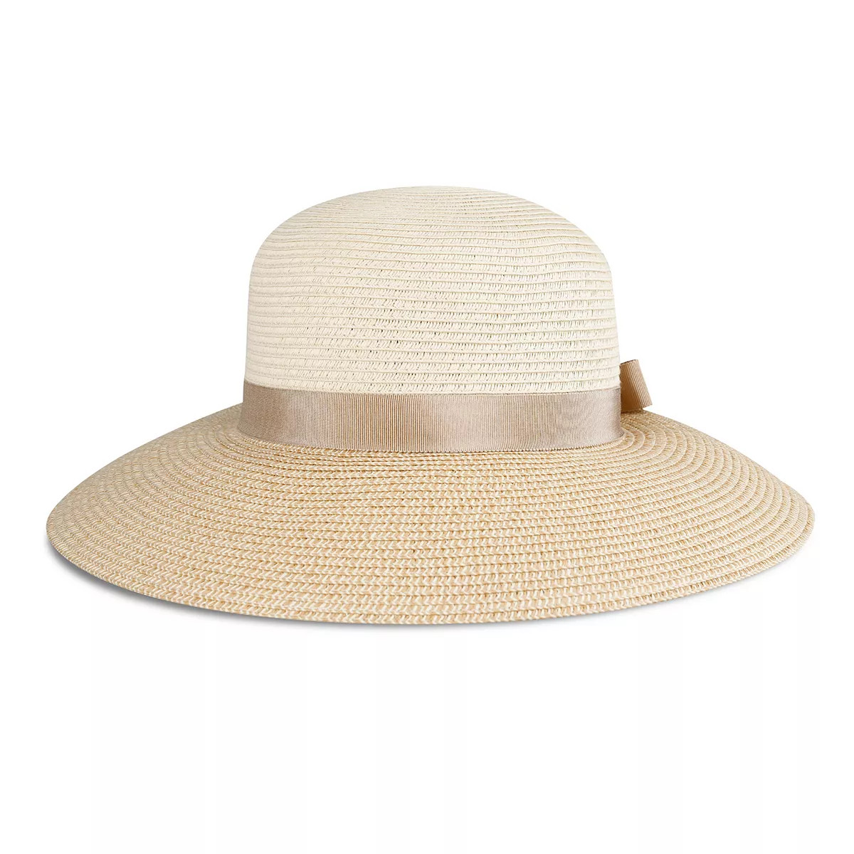 Women's Draper James Patterned Wide Brim Straw Floppy Hat with Bow | Kohl's