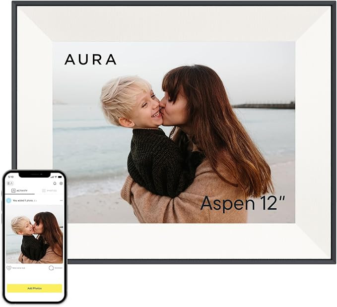Aspen 12" | Aura's Most Versatile HD Digital Picture Frame | Amazon (US)