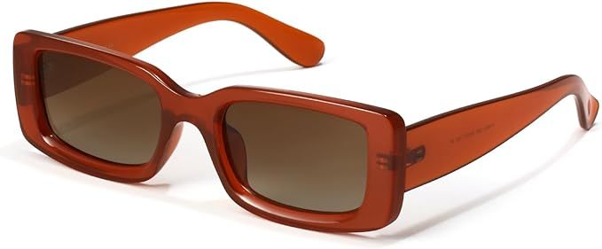 Veda Tinda Vision Rectangle Sunglasses Womens and Men Trendy 90s Cool Retro Square TAC Polarized ... | Amazon (US)