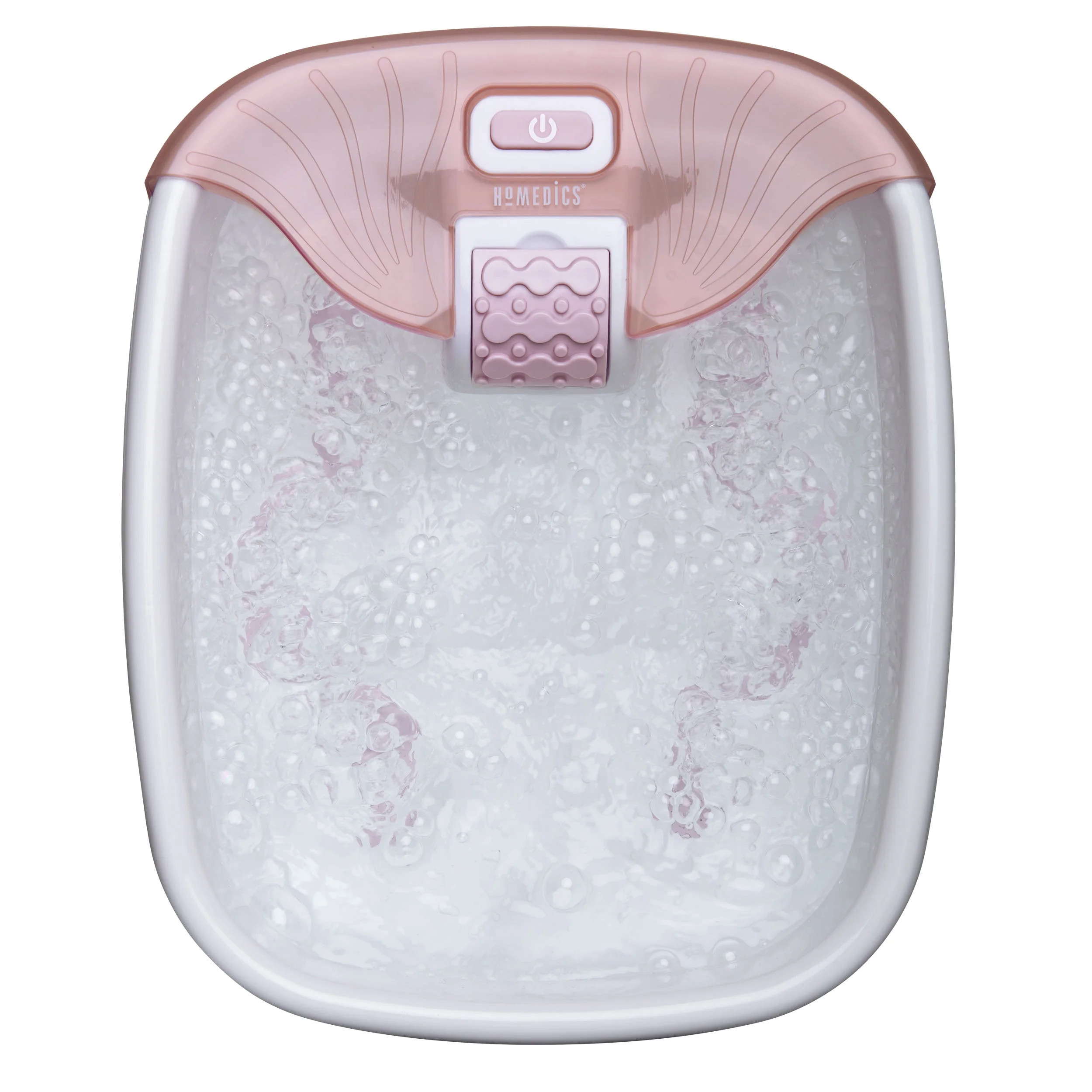 Homedics, Bubble Bliss Deluxe Massaging Foot Spa with Heat, Pink, FB-52J | Walmart (US)