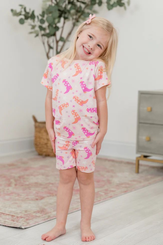 Over The Moon In Giddy Up Girly Bamboo Set | Pink Lily