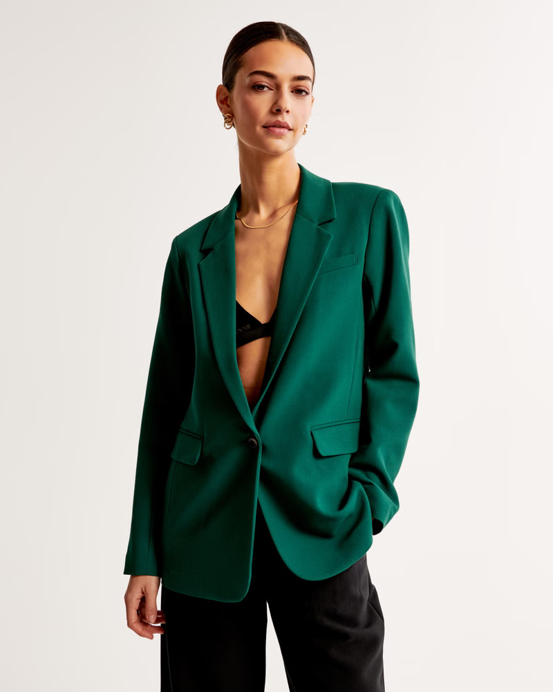 Women's Classic Suiting Blazer | Women's Coats & Jackets | Abercrombie.com | Abercrombie & Fitch (US)