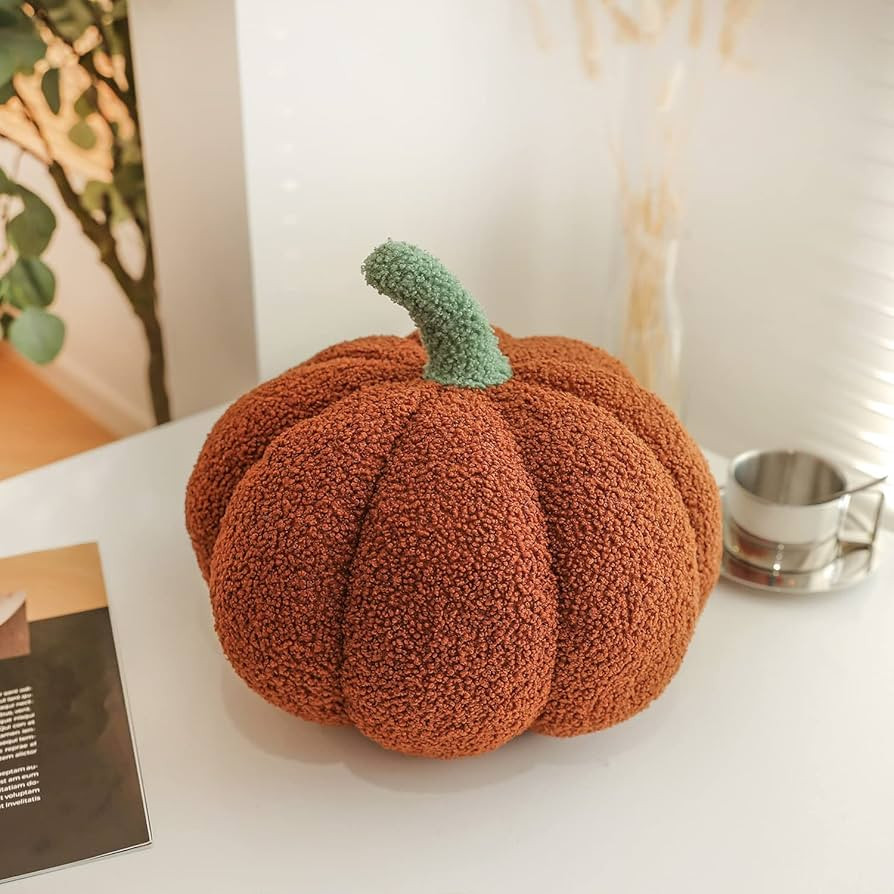 Halloween or Thanksgiving Decorative Pumpkin Throw Pillow Pumpkin Shaped Pillow 3D Simulated Pump... | Amazon (US)