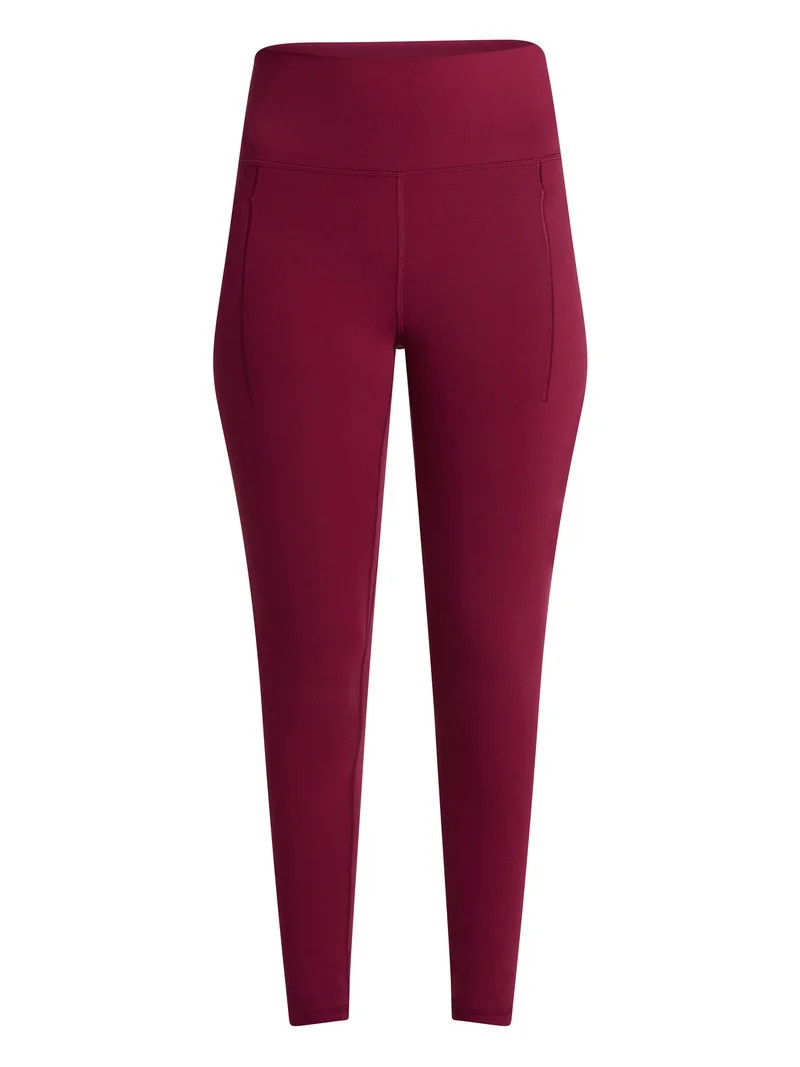 Avia Women's SoftSculpt High Rise Leggings with Pockets, 27" Inseam, Sizes XS-XXL | Walmart (US)