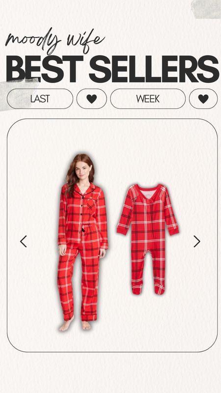 Moody Wife Blogs Best Sellers of the Week • Matching family Christmas pajamas are such a fun family tradition! This red plaid target set is available for mom, dad, teens, kids, toddlers, and babies! 

#bestsellers #MustHaves #TrendingNow #target #matchingpajamas 

#LTKfindsunder50 #LTKHoliday #LTKGiftGuide