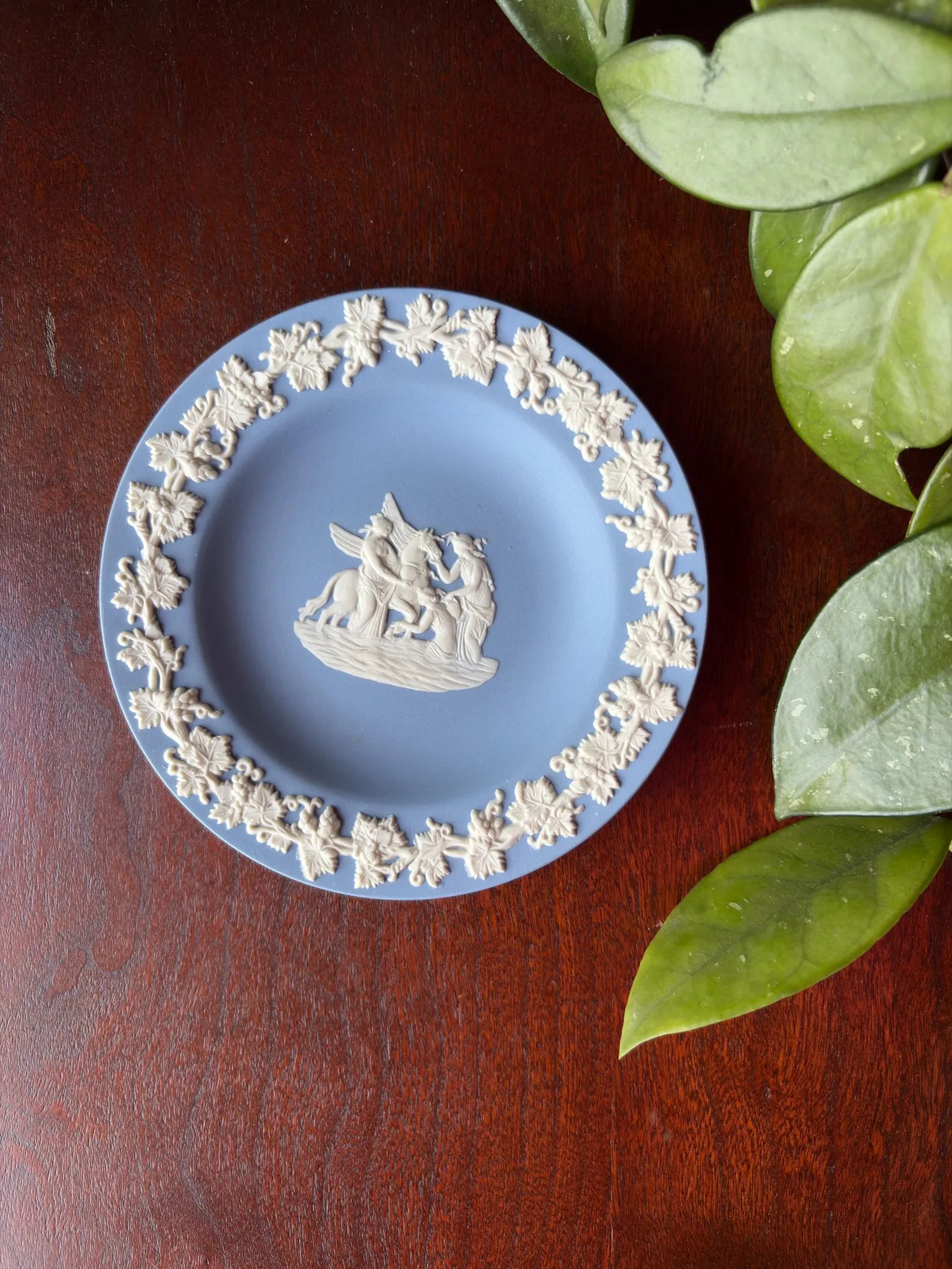 Vintage Wedgwood Blue Jasperware Pegasus & Muses Trinket Dish 4.5\u201d | Neoclassical Mythologic... | Etsy (Global)