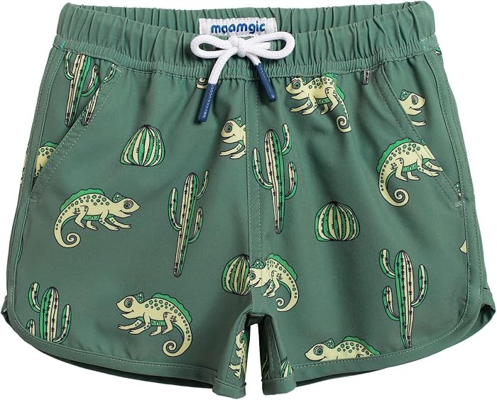 maamgic Boys Swim Trunks Stretch Quick Dry Swim Shorts Kids Bathing Suits | Amazon (US)