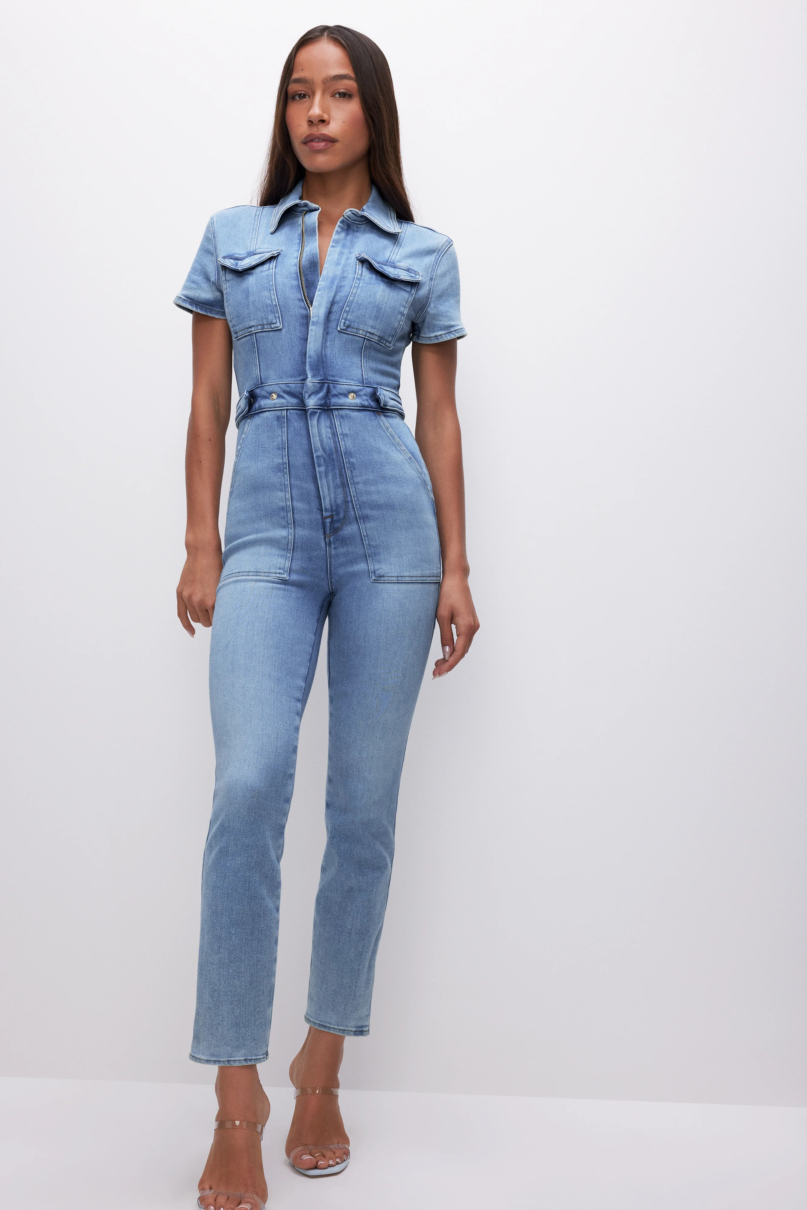 FIT FOR SUCCESS JUMPSUIT | BLUE274 - GOOD AMERICAN | Good American