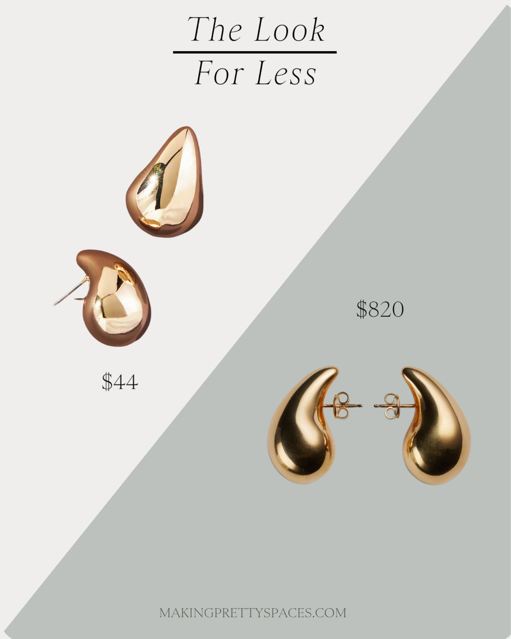 The look for less, jewelry, fashion, accessories, designer, splurge vs save, bottega Veneta, designer fashioned gold jewelry, classic 

#LTKstyletip #LTKSeasonal