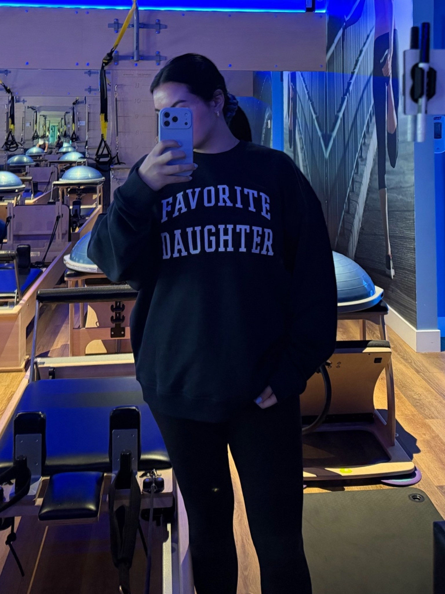 Favorite Daughter sweatshirt | navy white writing #favoritedaughter

#LTKootd