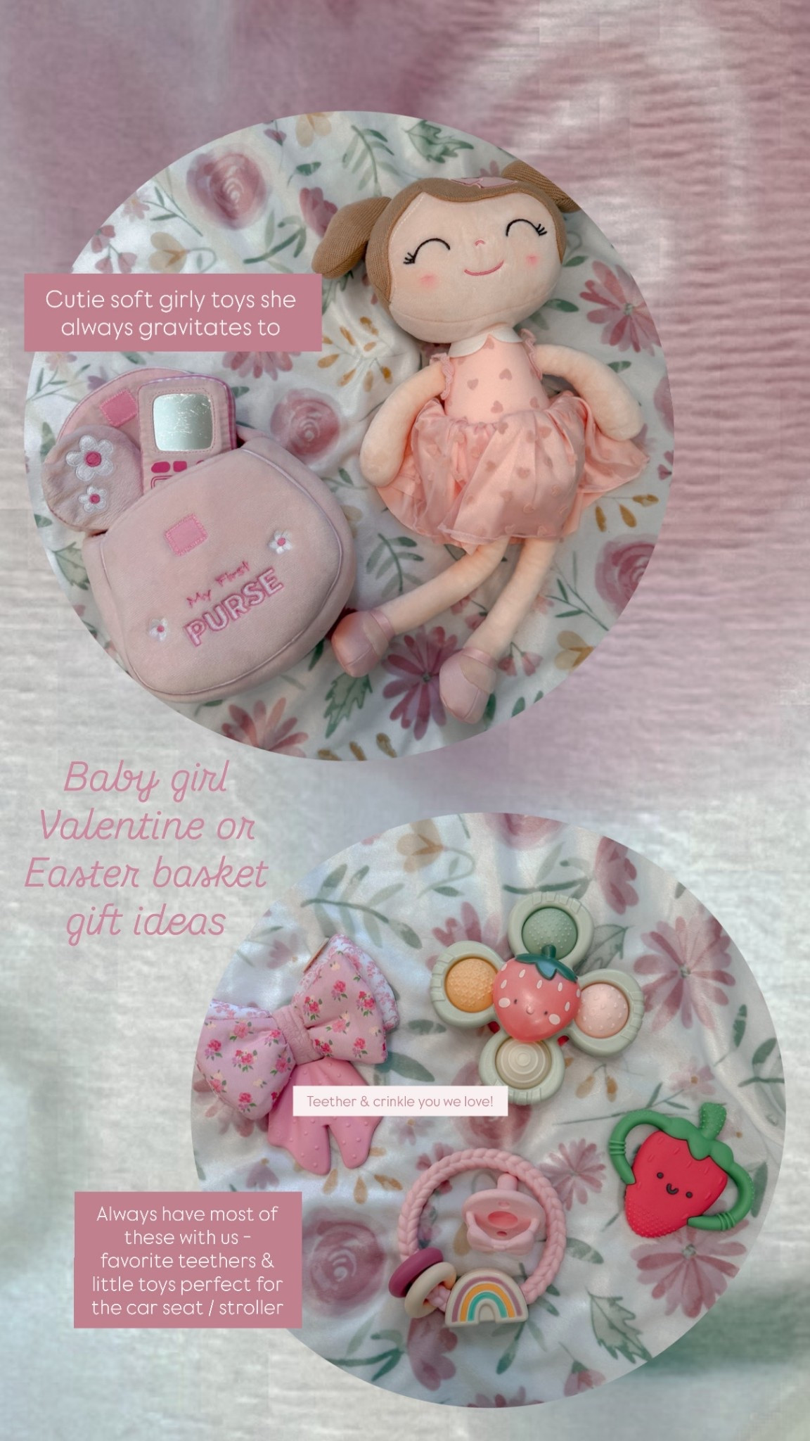 Baby girl valentine gift idea ; baby girl Easter basket ; baby must haves ; baby shower gifts ; baby first toys ; baby girl bows 

#LTKValentine #LTKBaby #LTKBump