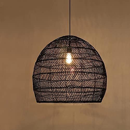 Arturesthome Hanging Ceiling Lamp for Kitchen Island, Rattan Weave Pendant Light Shades, Handmade... | Amazon (CA)