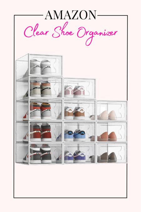 Amazon clear shoe organizer! Closet organizer, shoe organization tip

#LTKfindsunder100 #LTKhome #LTKshoecrush