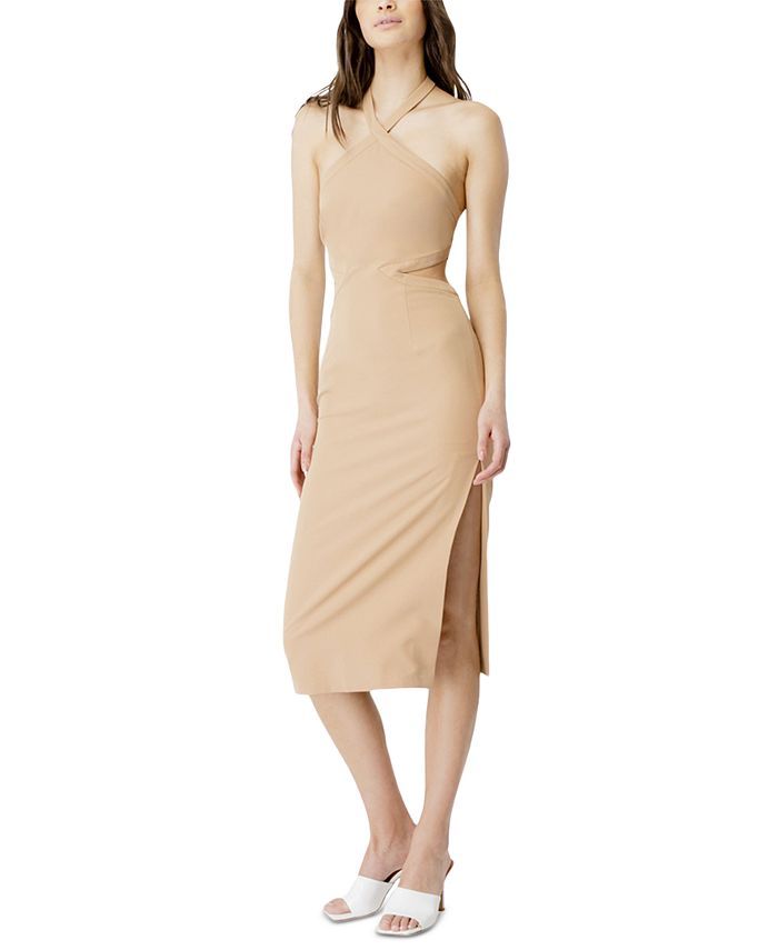Bardot Amara Halter Midi Dress & Reviews - Dresses - Women - Macy's | Macys (US)