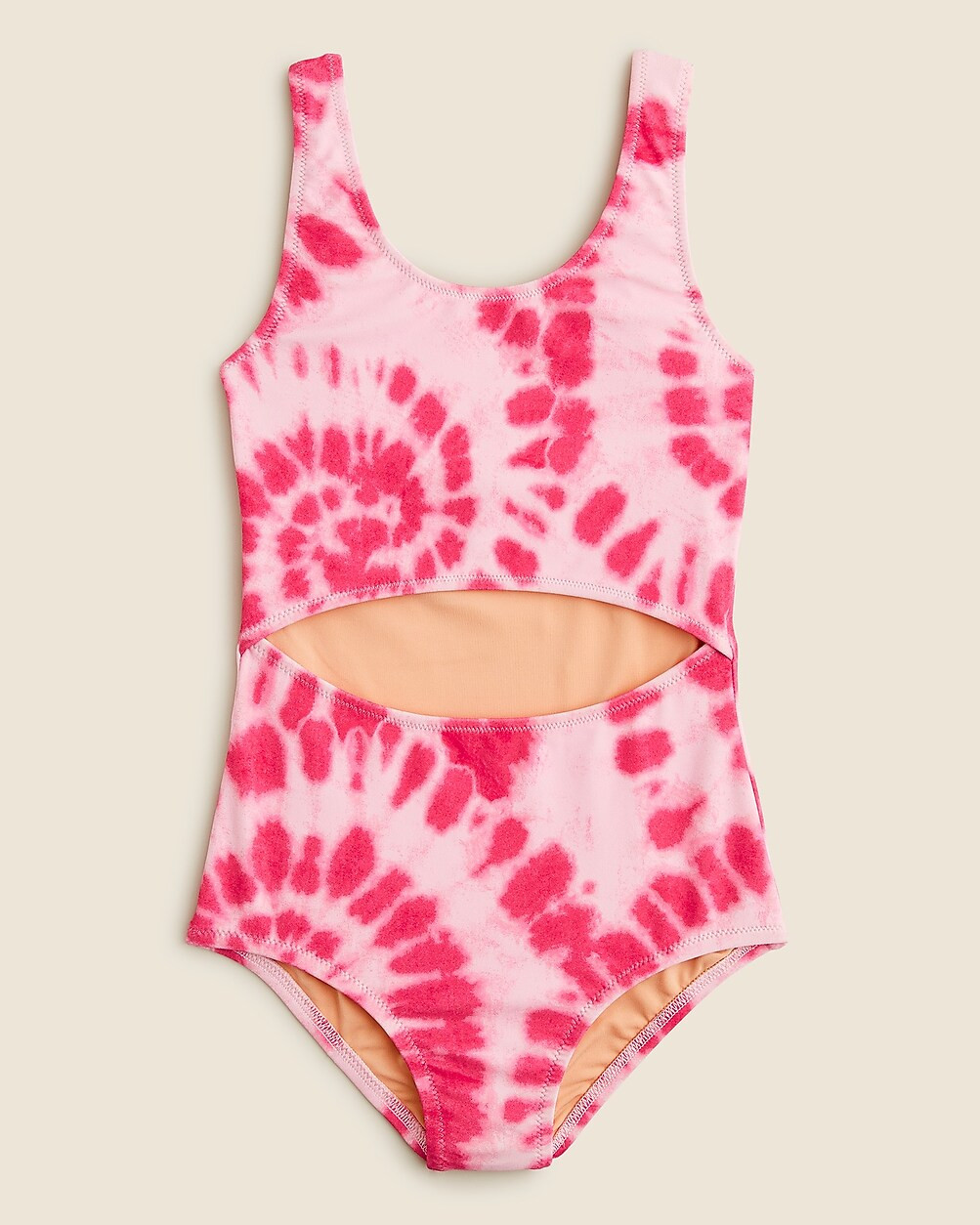 Girls' printed cutout-waist one-piece swimsuit with UPF 50+ | J. Crew US
