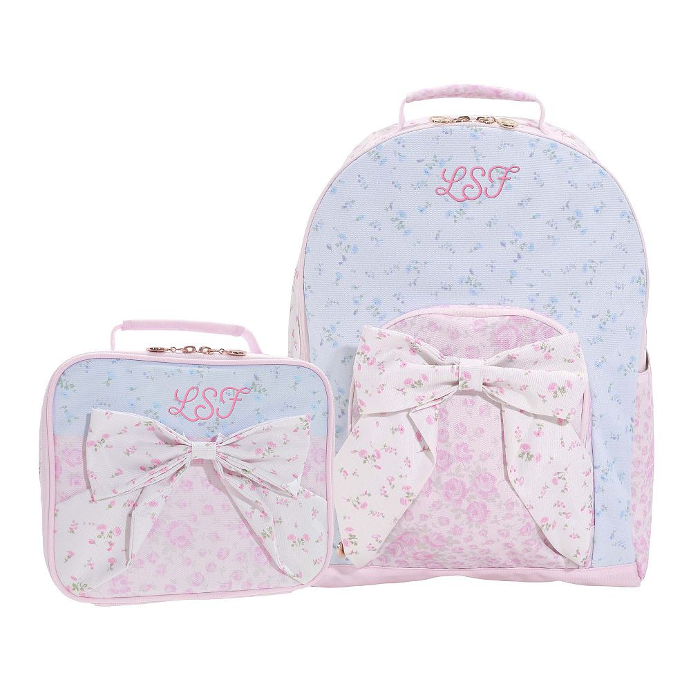 Gear-Up LoveShackFancy Prairie Bow Backpack & Cold Pack Lunch Box Bundle, Set of 2 | Pottery Barn Teen