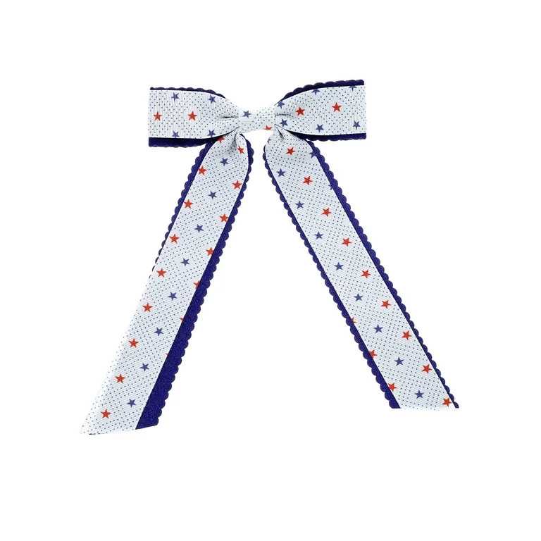Way to Celebrate Americana Patriotic Ribbon Hair Bow | Walmart (US)