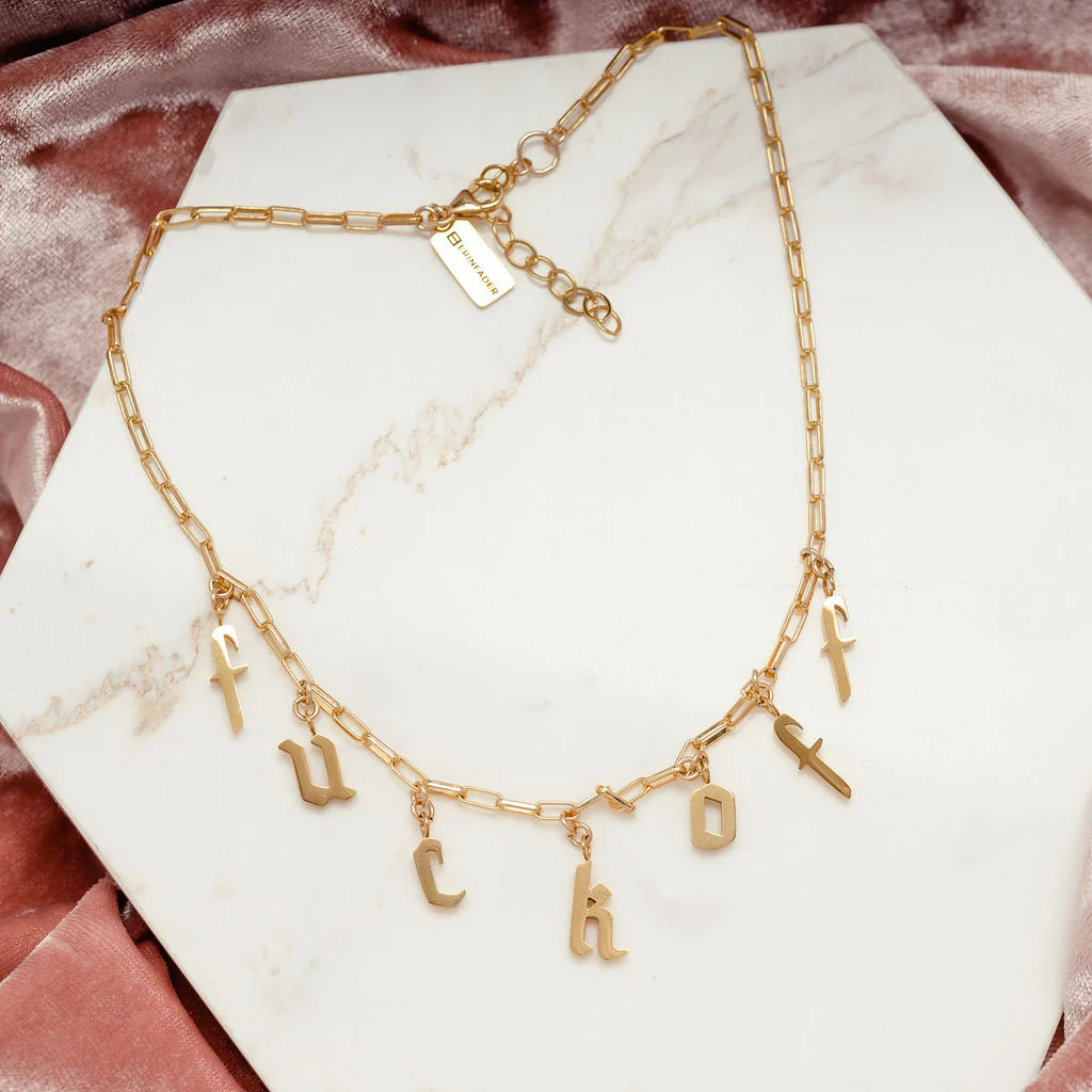 The Fuck Off Necklace | Erin Fader Jewelry Design