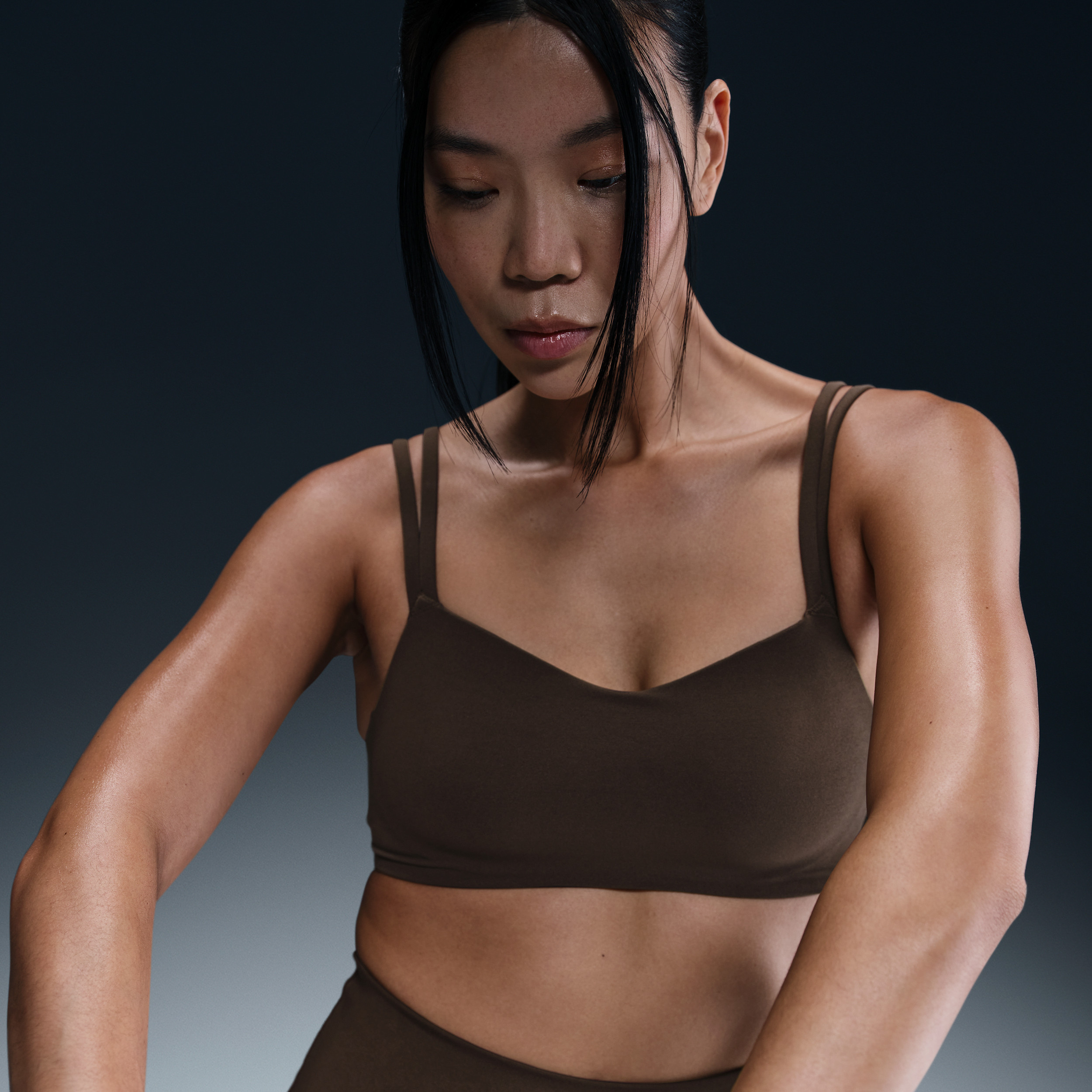 Nike Women's Zenvy Strappy Light-Support Padded Sports Bra in Brown | DO6608-237 | Nike (US)