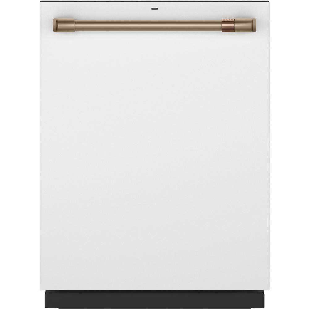 Cafe 24 in. Fingerprint Resistant Matte White Top Control Built-In Tall Tub Dishwasher 120-Volt w... | The Home Depot