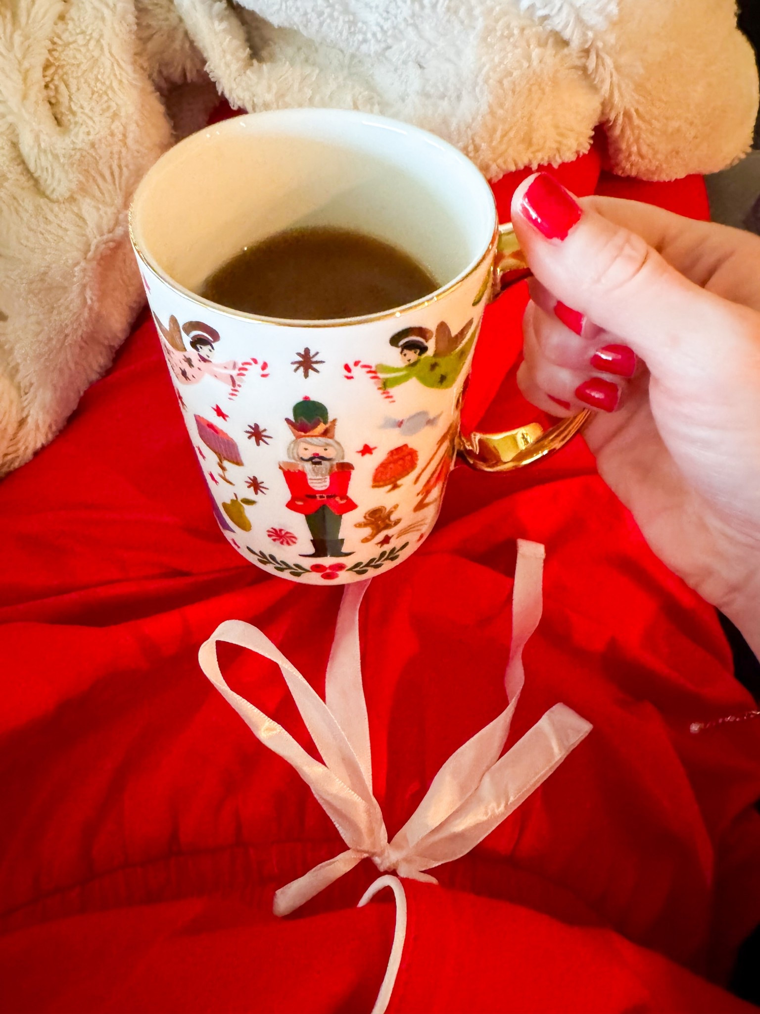 Red pajamas / Christmas pajamas / nutcracker mug 

#LTKHoliday #LTKOver40 #LTKFindsUnder50