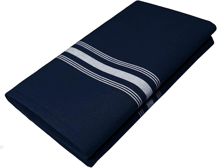 Bistro Cloth Napkins Set of 12 Pack, Dinner Stripe Napkins Cloth Washable 18 * 22 Inch, MJS Comme... | Amazon (US)