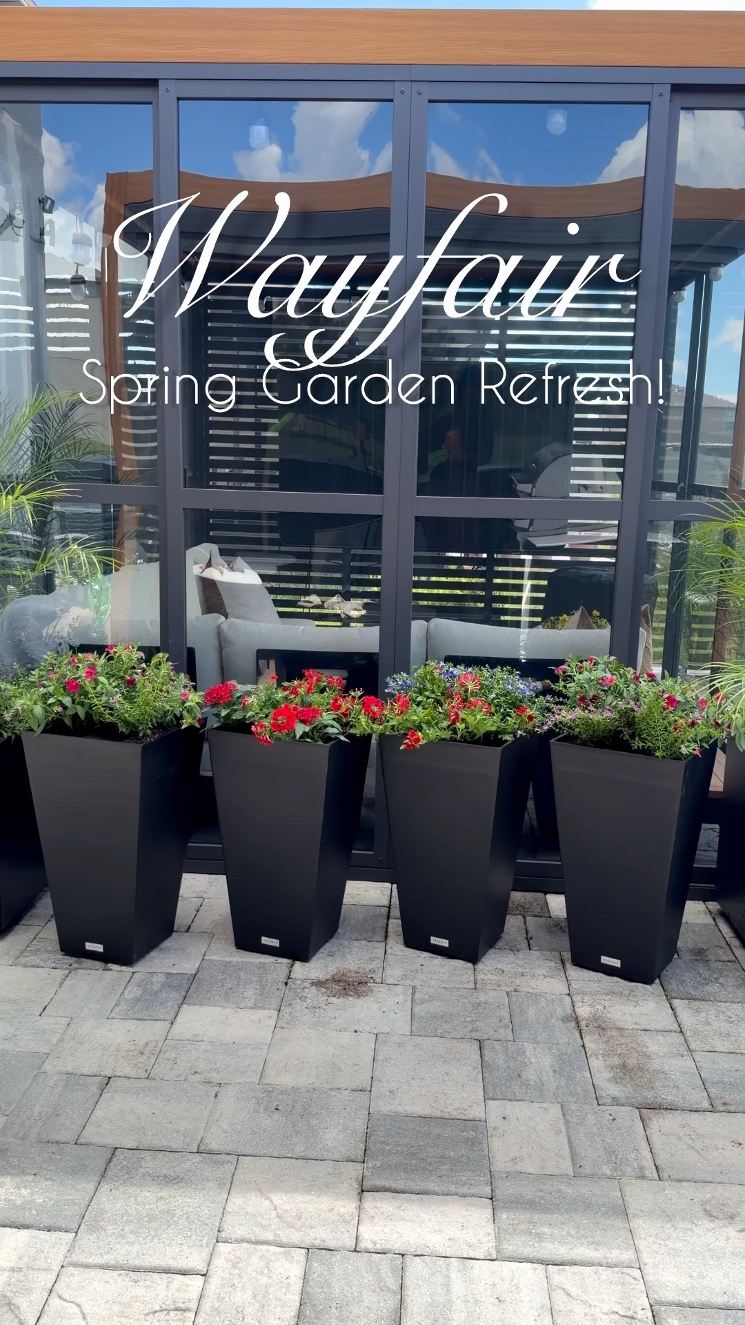 #ad Spring refresh, but make it effortless!
A few updated pieces from @Wayfair  and my garden feels brand new. #wayfairpartner #wishyouwerehere #outdoor #wayfair