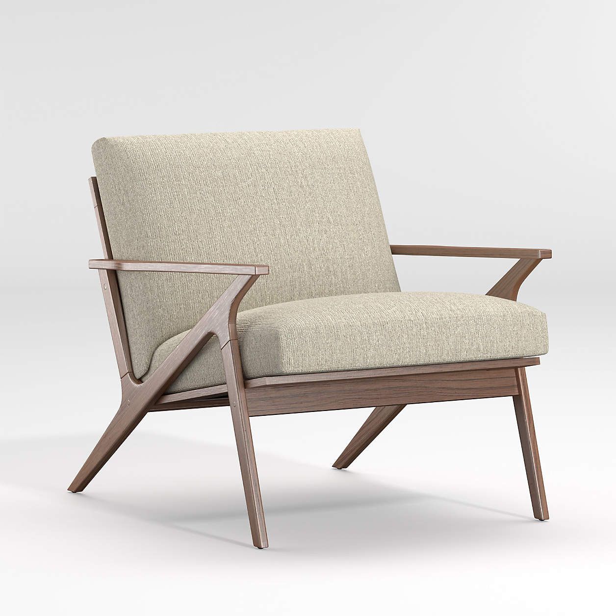 Cavett Wood Frame Accent Chair + Reviews | Crate & Barrel | Crate & Barrel