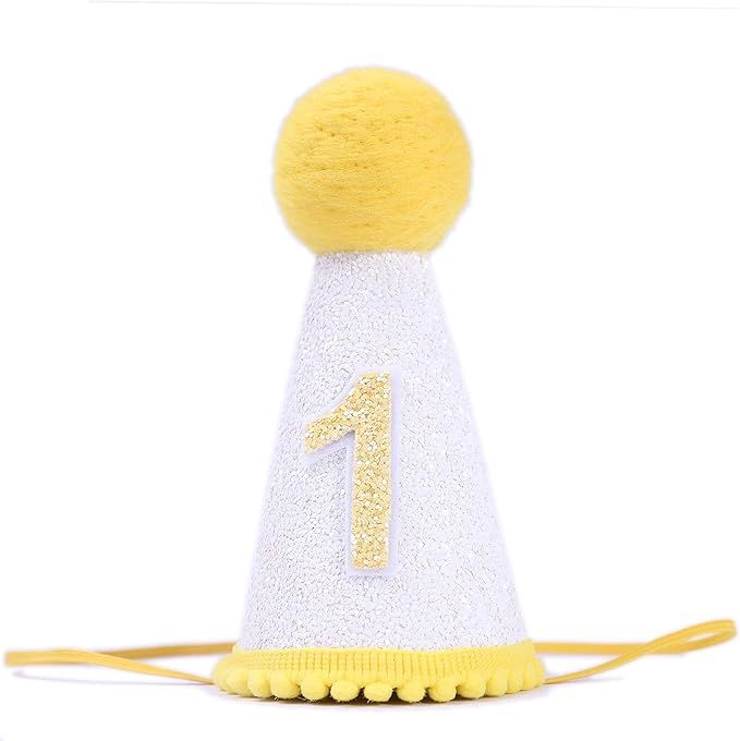 1st Birthday Mini Party Hat for Baby - Birthday Party Decor for Baby Show | Amazon (US)
