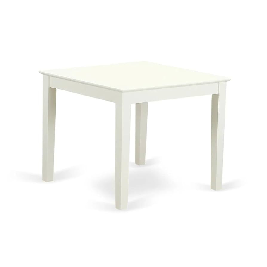 East West Furniture OXT-LWH-T Oxford Square Dining Room Table for Small Spaces, 36x36 Inch, Linen... | Amazon (US)