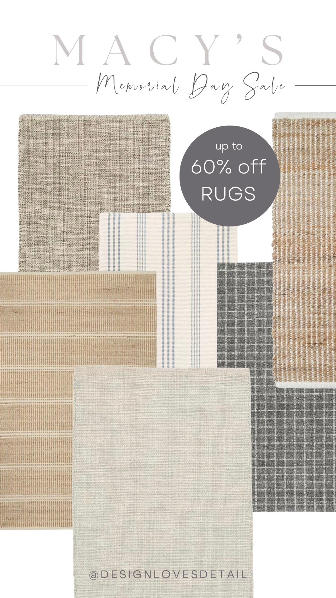 I just found a ton of crazy deals from the Macy’s Memorial Day sale. I’ll be sharing a bunch of stuff. These are some awesome rugs that are 60% off. One of my favorite brands.

#LTKSeasonal #LTKHome #LTKSaleAlert