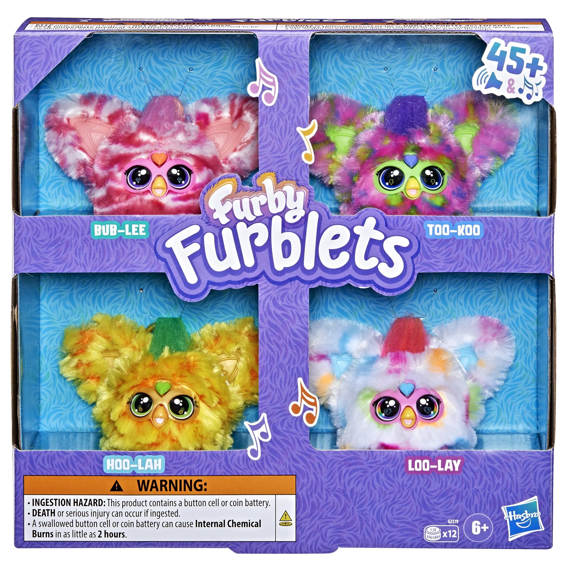 Furby Furblets 4-pack Mini Electronic Plush Toys, Stocking Stuffers for Kids 6 and Up - Walmart.c... | Walmart (US)