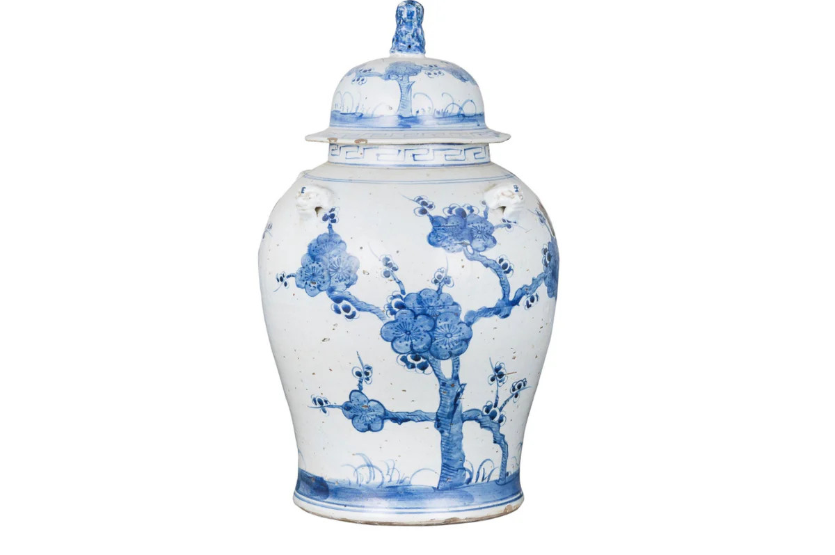 Vintage Temple Jar Plum Blossom | The Crowded Table Co. 