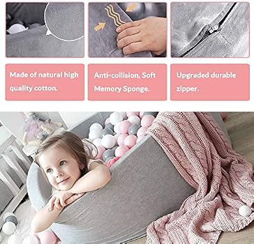 LA FEIER Deluxe Foam Ball Pit Kiddie Balls Pool Toddler Playpen Soft Round Ball Pool Play Toy for... | Amazon (US)