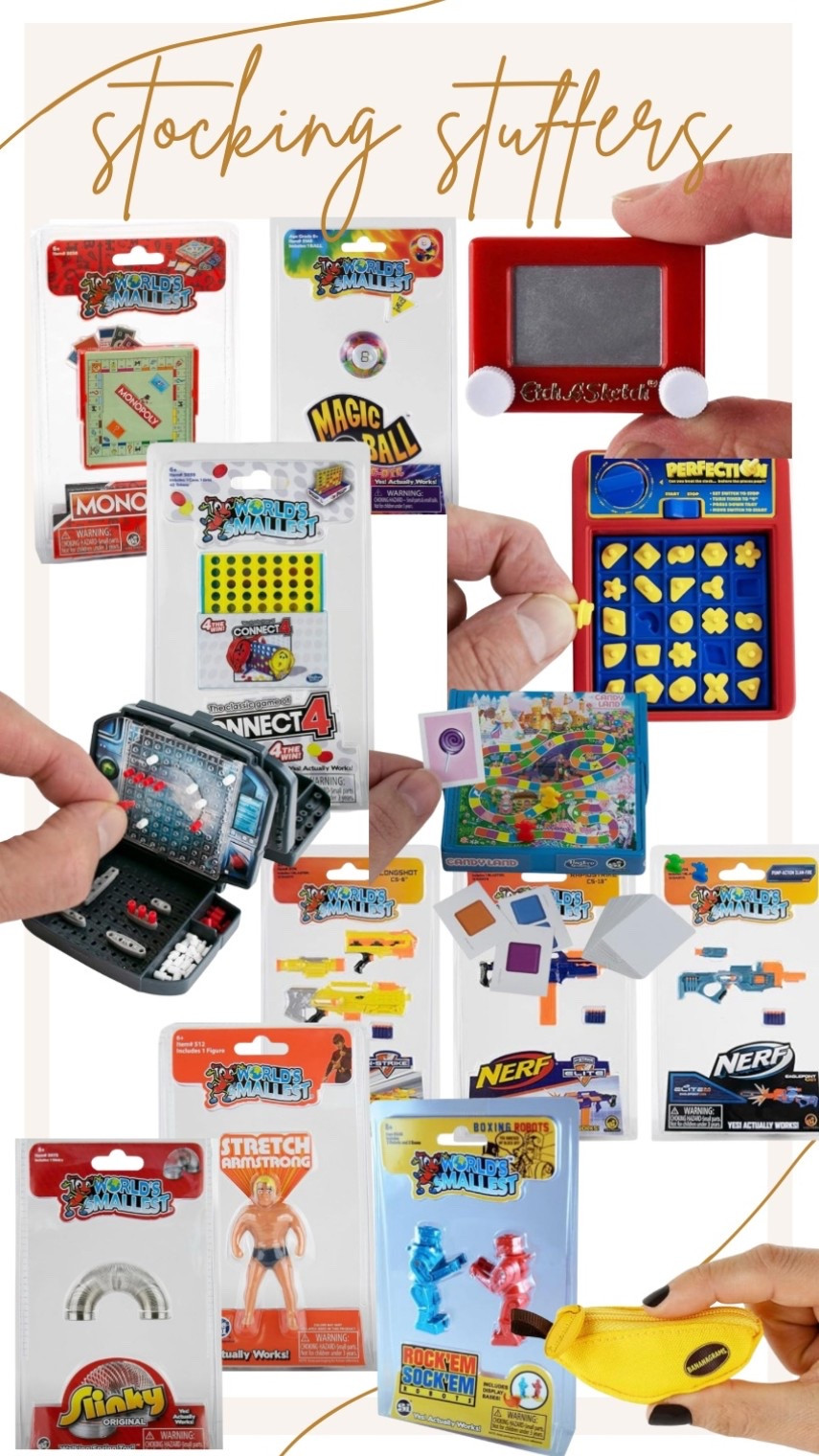 The worlds smallest games make a really fun stocking stuffer! I just finished playing mini candy land with my 9 year old. 

#LTKHome #LTKHoliday #LTKGiftGuide
